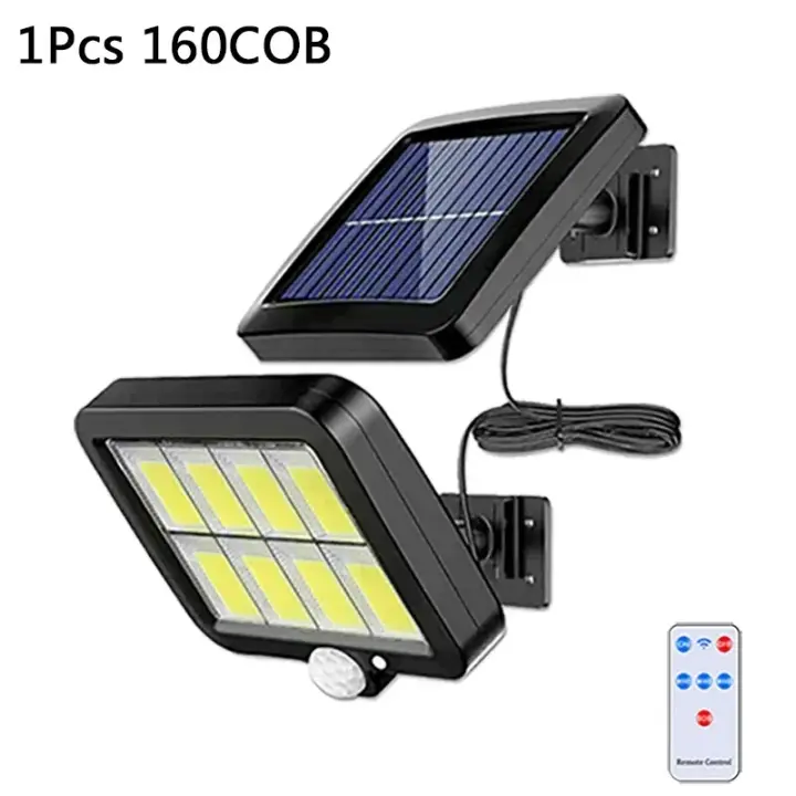 Luces Solares Impermeables 160COB con Control Remoto - Para Exteriores - 1