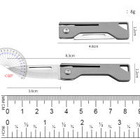 Navaja Plegable De Titanio EDC Mini Navaja De Bolsillo Delgada Para Mujeres Navaja De Frutas Material De Hoja Inoxidable - details 2