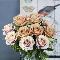 Flores Artificiales De Seda Naranja Rosa Para Decoración De Boda Tamaño Grande Y Realista Uso En Aniversarios Baños De Natación Cumpleaños Bodas Showers Decoración De Hogar Y Jardín - details 6