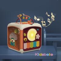 Cubo De Actividades Para Bebés Juguete Educativo 7 En 1 Sorteo De Formas Musical Laberinto De Perlas Conteo Descubrimiento Juguetes Para Niños Aprendizaje - details 6