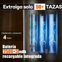 Cafetera eléctrica portátil, cafetera para automóvil para viajes y campamentos, cafetera que funciona con baterías compatible con café molido y cápsulas, color negro - details 11
