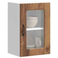 vidaXL Armario pared cocina puerta de cristal Kalmar en color Roble ahumado/Roble Sonoma/Negro y más | almacenamiento funcional diseño moderno para baño dormitorio sala - details 3