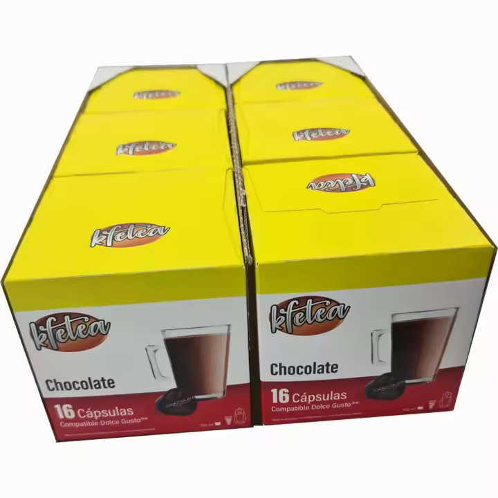 Chocolate Kfetea 6 cajas de 16 capsulas compatibles Dolce Gusto - 1