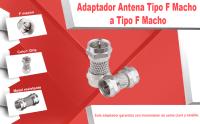 Banner - Adaptador antena tipo F macho a tipo F macho
