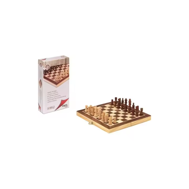 Cayro AJEDREZ PEGABLE 601 - Juego Educativo de Estrategia en Tablero de Madera - 1