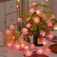 Luces De Navidad LED Rosa 20 Piezas Operadas Por Batería Para Decoración De Fiesta De Boda Y Valentín Guirnalda De Flores Fairy - details 15