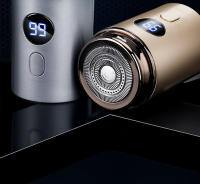 Afeitadora Eléctrica Para Hombres Con Pantalla Digital Inteligente Mini Portátil Recargable Lavable Afeitadora De Barba Afeitadora - details 7