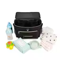 Impermeable bolsa de pañales de gran capacidad mamá bolsa de viaje multifuncional maternidad madre bebé cochecito bolsas organizador bolsa de la momia - details 6