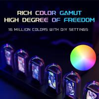 Reloj De Tubo Nixie IPS Retro Con Pantalla Color LED RGB Reloj Analógico Digital DIY Para Decoración De Escritorio - details 6
