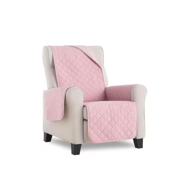 Funda Cubre Sillón acolchado reversible Sweet Rosa 1 plaza - 1
