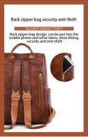 Mochila Vintage Para Mujer Gran Capacidad De Cuero Para Comunicación Diaria Y Viajes Mochila De Compras Vintage Para Mujer - details 2