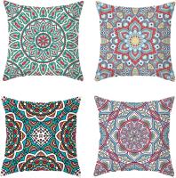 Juego de 4 Fundas Cojines 45x45 cm Boho Geométricas Funda Almohada Decorative Cojin Cuadrada para Sala Estar Dormitorio Oficina Decorativos Automóviles - details 0