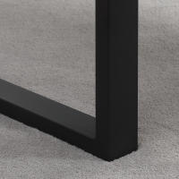 HOMCOM Mesa de Centro Rectangular Mesa de Salón Industrial con Tablero de Madera y Marco de Acero para Oficina Dormitorio Estudio 100x60x50 cm Natural - details 3