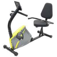 vidaXL Bicicleta estática reclinada magnética con pulsómetro - details 1