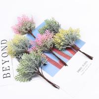 6 Piezas De Coral Plástico Decorativo Florero Navidad Decoraciones Flores Coronas Casa Scrapbooking Plantas Artificiales - details 11