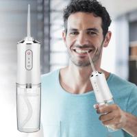 Irrigador Oral Portátil Flosser Dental Con 4 Tiras De Jetable Recargable Por USB Jet De Agua 220ml 3 Modos Limpieza De Dientes - details 0