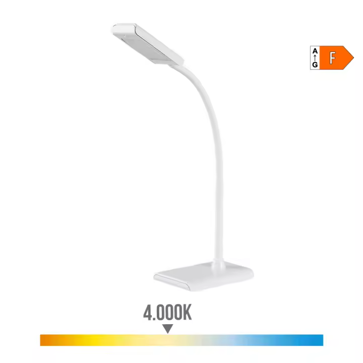 Flexo Led Sobremesa Edm 7W 400lm 4000K Blanco 9x13x33cm - 1
