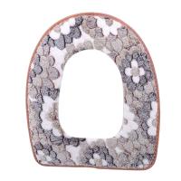 Cubierta De Inodoro Floral Calefactor Tapa Suave Con Cierre De Cremallera Lavable Para Baño Eco-amigable Set Individual - details 5