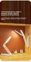 Lámpara De Escritorio Multifuncional Plegable Con Protección Ocular Iluminación LED Para Dormitorio Sala De Estar Estudio Regulable a Infinito - details 10