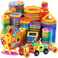 Juguetes Educativos Montessori Para Niños Bloques De Construcción Magnéticos Grandes Con Fuerte Magnetismo Set De Construcción DIY Regalo Para Niños De 3-12 Años - details 3