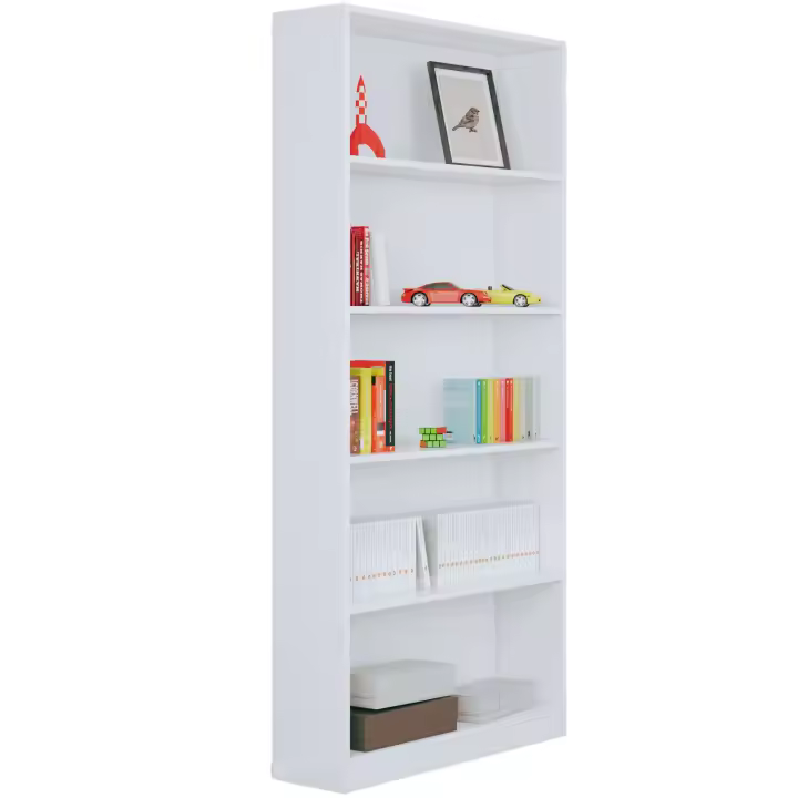 Miroytengo Estantería para oficina en blanco artik (mate) diseño moderno 201x80x28 cm - 1