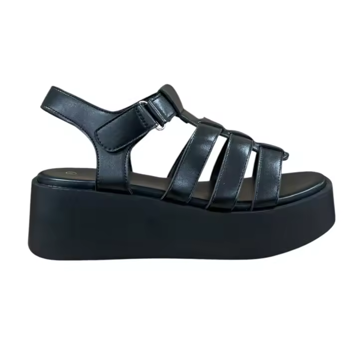 Sandalia Romana Negro - 1