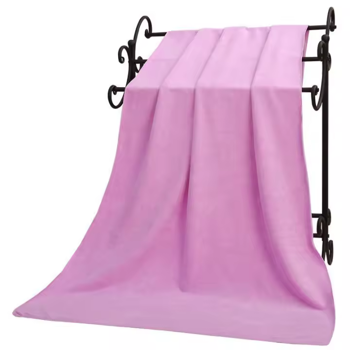 Toalla De Baño Grande Y Gruesa De Microfibra Absorbente Y Secado Rápido Para Natación Fitness Deportes Salon De Belleza Playa - 1