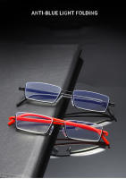 Gafas De Lectura Anti-Luz Azul Metálicas Para Hombres Con Marco Medio Prescripción Variada +1.0 a +4.0 Material De Lente Acrílico Estilo Clásico - details 0