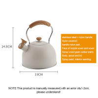 Hervidor de agua con silbato europeo de 2,5l, tetera de acero inoxidable, hervidor de agua, olla de silbato de cocina, fondo plano, duradero, utensilios de cocina - details 0