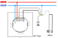 Cortinas Eléctricas Rollos Cortinas Conectadas Con Interruptor WiFi Tuya Controlado Por App Inteligente Compatible Con Alexa Google Home Siri - details 1