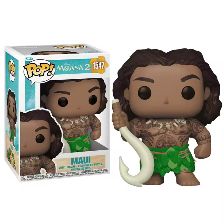 FUNKO POP! VAIANA 2 – MAUI CON GARFIO, 79737, Nº1547, PRODUCTO CON LICENCIA OFICIAL - 1