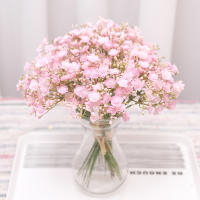 6PCS Flores Artificiales De Esterilla Para Bebé Gypsophila Decoración De Mesa Para Hogar Y Fiesta Boda Navidad Plástico Sin Químicos - details 1