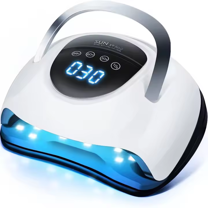 Lámpara LED UV SUN X9 MAX 220W Para Uñas Profesionales Secado Rápido Con 57 Diodos De Luz Pantalla Táctil LCD Tiempo De Secado Personalizado - 1