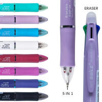 Bolígrafo De Gel Creativo 5 En 1 Multicolor Borrable Con Recambios Reemplazables De 4 Colores 0.7mm Y Lápiz Automático 0.5mm Estuche De Oficina Y Escuela - details 3
