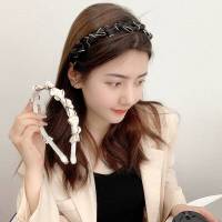 Diadema De Cuello Con Lazo Estilo Coreano Accesorio De Pelo Para Mujer Diadema Decorativa De Poliéster Para Uso En Exteriores Todas Las Estaciones - details 3