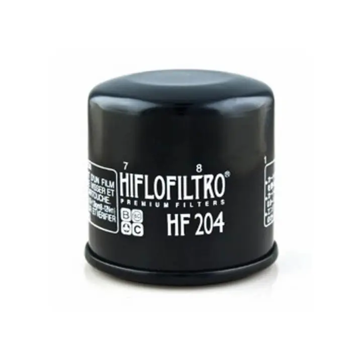Filtro de Aceite Moto Hiflofiltro HF204 - Válido para Múltiples Modelos de ARCTIC CAT, HONDA, KAWASAKI, MV AGUSTA, SUZUKI, TRIUMPH, YAMAHA - 1