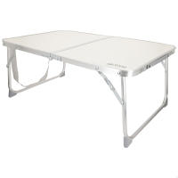 Aktive - Mesa baja plegable camping, color crema, 60x40x25 cm, patas y tablero plegables, máx. 20 kg, aluminio y madera MDF, antideslizante, antivuelco, plegado compacto, mesa portátil, resistente y duradera, cierre de seguridad, asa de hombro y de mano - details 0