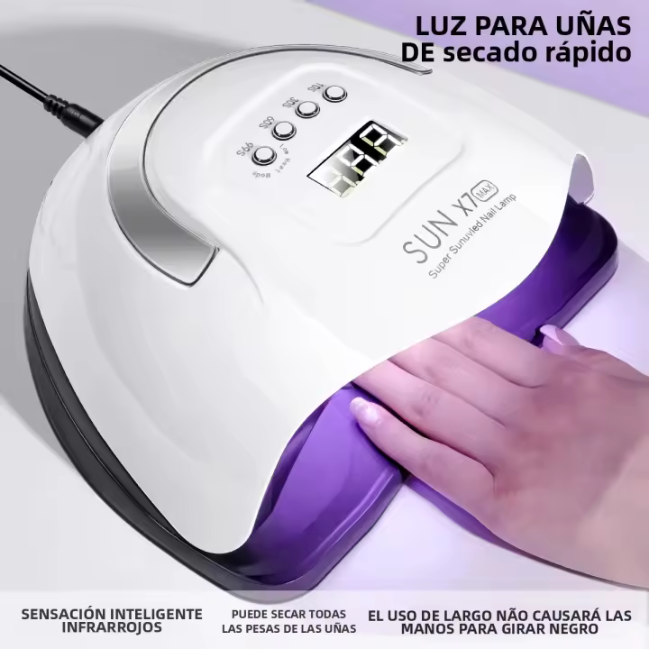 Secador De Uñas LED UV De Alta Potencia 66Lamp Beads Fuente De Luz Dual Para Todos Los Polvos De Uñas De Gel Para Salon De Belleza - 1