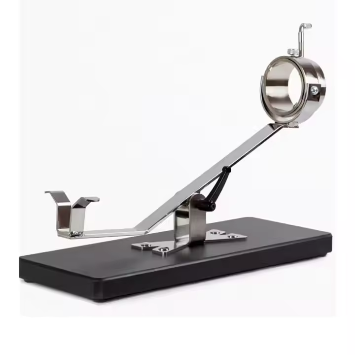 Jamonero profesional de acero inoxidable 304 - Soporte giratorio 360° para jamones ibéricos/pata negra/serrano, base antideslizante para una perfecta fijación - ideal para casa/bar/regalos - 1