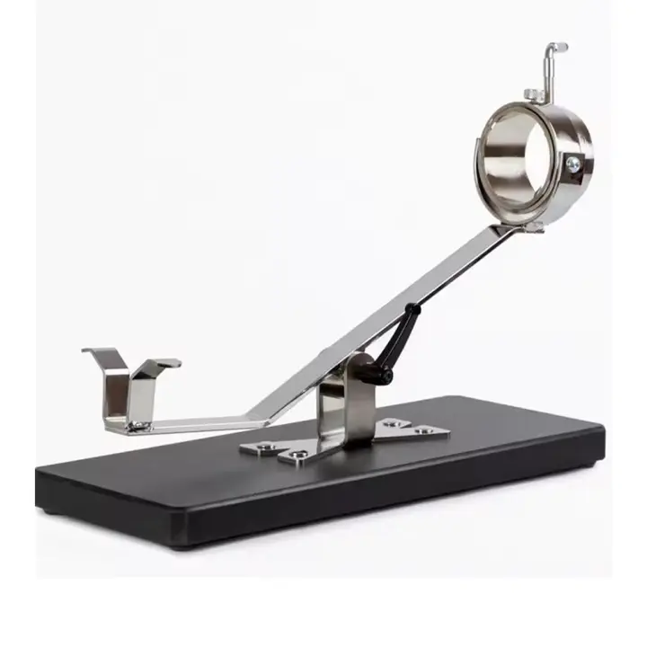Jamonero profesional de acero inoxidable 304 - Soporte giratorio 360° para jamones ibéricos/pata negra/serrano, base antideslizante para una perfecta fijación - ideal para casa/bar/regalos - 1