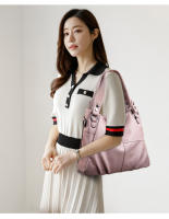 Bolso de mano de PU para mujer de moda, estilo europeo y americano, con costura, sencillo, de alta calidad, Grande. - details 10