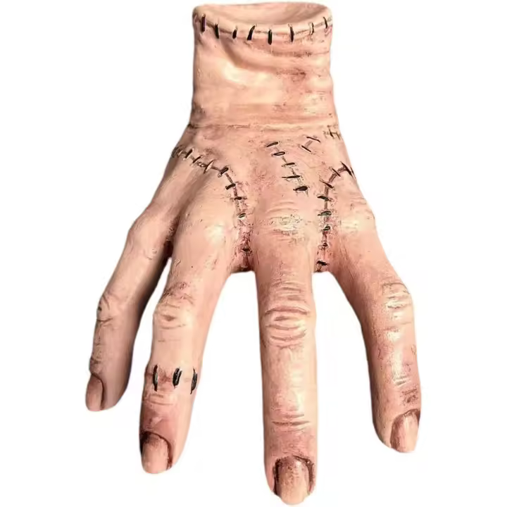 2025 Nuevos juguetes de mano falsos de la familia Addams, artículos de cosplay espeluznantes de la familia Addams, juguetes de mano falsos, accesorios aterradores, decoraciones de Halloween - 1