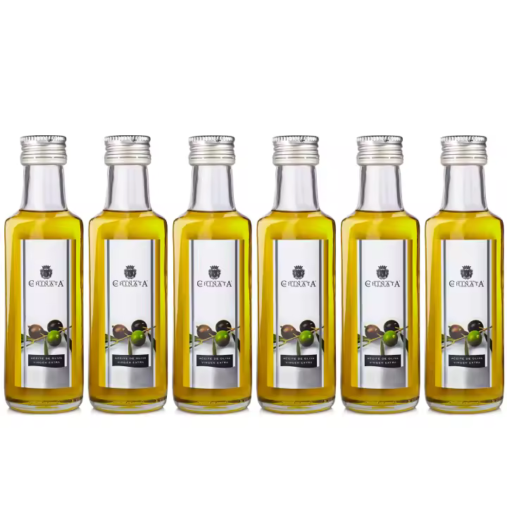 La Chinata - Pack 6 x Aceite de Oliva Virgen Extra (6 x 100 ml) - Botella de Cristal - 1