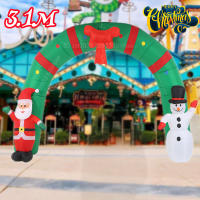 Inflable De Navidad 10FT Santa Claus Y Hombre De Nieve Con Luces LED Integradas Decoración Para Jardín Y Fiesta Exterior - details 1