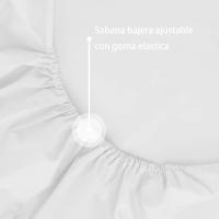 Sabana -Verano-- Sábana Bajera Ajustable,50% Algodón  50%Poliéster GADETEX - details 1