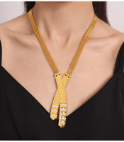 Estilo corbata Cadena collar Largo para las mujeres de Maple inoxidable Bully joyería de lujo Fiesta de cumpleaños de regalo - details 9