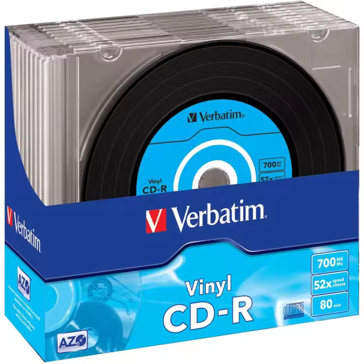 Verbatim 43426 52x CD-R de vinilo - Estuche delgado 10 unidades - 1