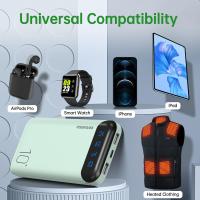 Cargador portátil 10000mAh Delgado USB C Banco de Potencia de entrada y salida con Pantalla LED Batería externa Ligera Compatible para iPhone 14/13/12, iPad, Samsung, etc. (verde) - details 1