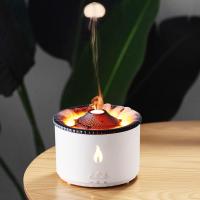 Humidificador Ultrasónico Volcán con Difusor de Aceite Esencial de Aromaterapia y Luz de Llama - 3 Temporizadores y Atmósfera - details 1