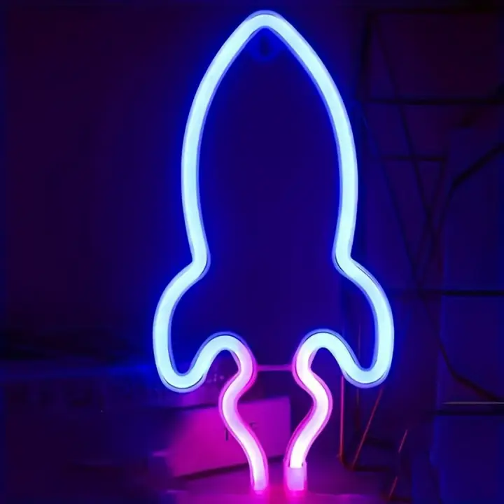 Luz De Neón Cálida Para Decoración De Habitaciones De Juegos Y Fiestas Con Fuente De Alimentación Por Batería O USB Regalo De Cumpleaños Para Niñas Y Niños - 1